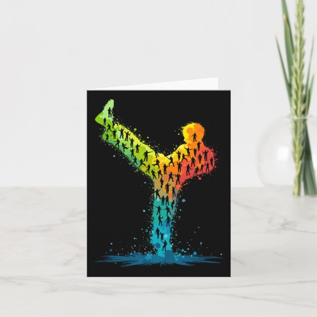 Martial Arts Karate Fighter Karte (Vorderseite)