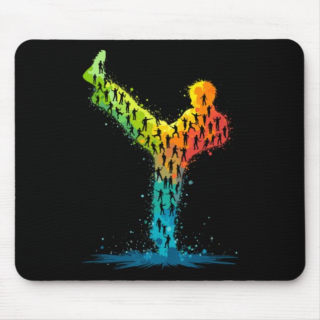 Martial Arts Karate Fighter Mousepad (Vorne)