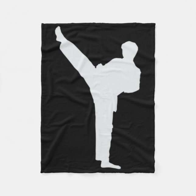 Martial Arts Karate Fleecedecke (Vorderseite)