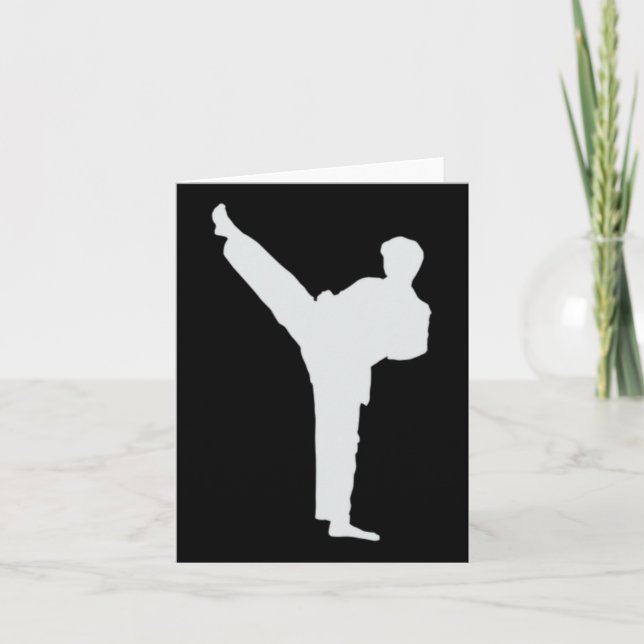 Martial Arts Karate Karte (Vorderseite)