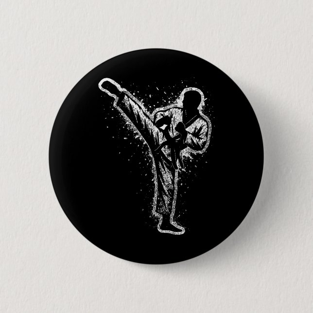 Martial Arts Karate Kick Taekwondo Belt Button (Vorderseite)