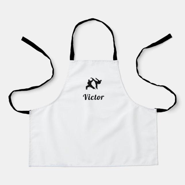 Martial Arts Karate Taekwondo Muay Thai Boys Name Schürze (Vorderseite)