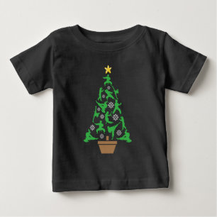 Martial Arts - Mädchen Karate Weihnachtsbaum Baby T-shirt