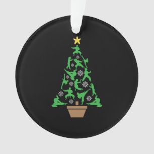 Martial Arts - Mädchen Karate Weihnachtsbaum Ornament