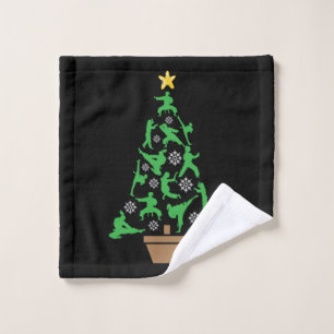 Martial Arts - Mädchen Karate Weihnachtsbaum Waschlappen