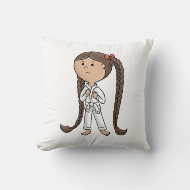 Martial Arts Mädchen Pillow Kissen (Vorderseite)