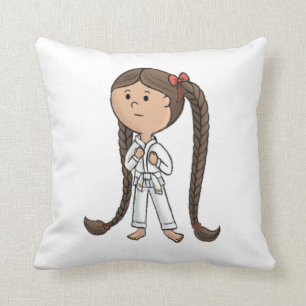 Martial Arts Mädchen Pillow Kissen
