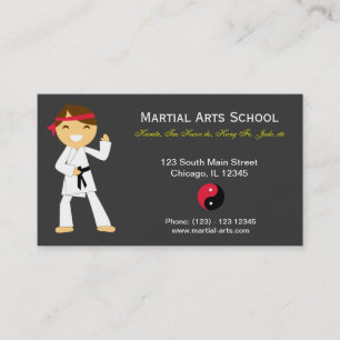 Martial Arts School Visitenkarte