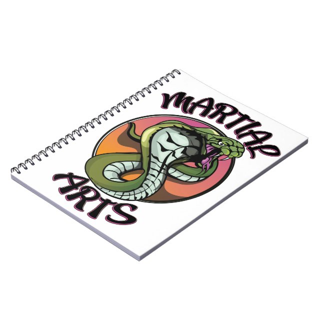 Martial Arts Snake Notizblock (Linke Seite)