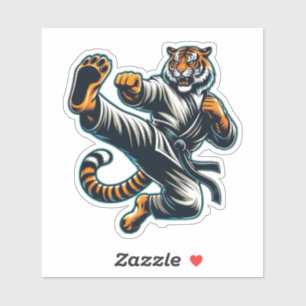 Martial Arts Tiger Aufkleber