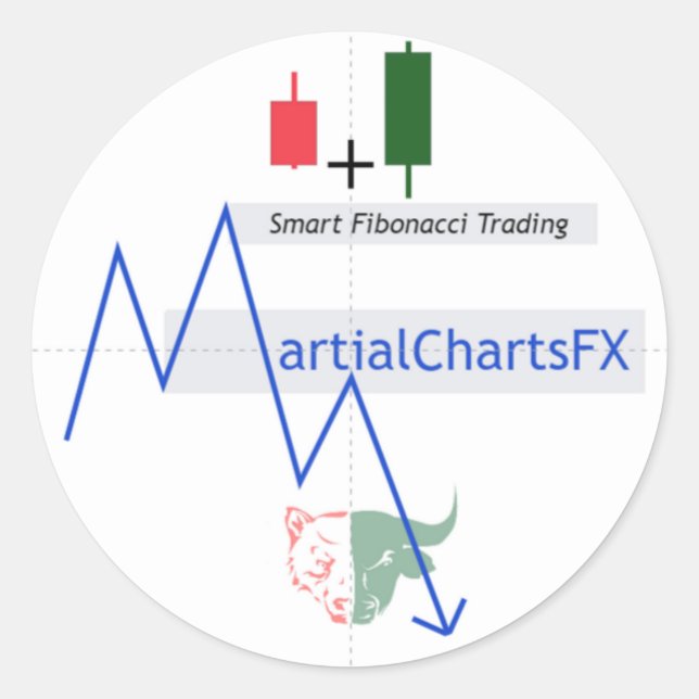 Martial Charts FX Round Stickers (Vorderseite)