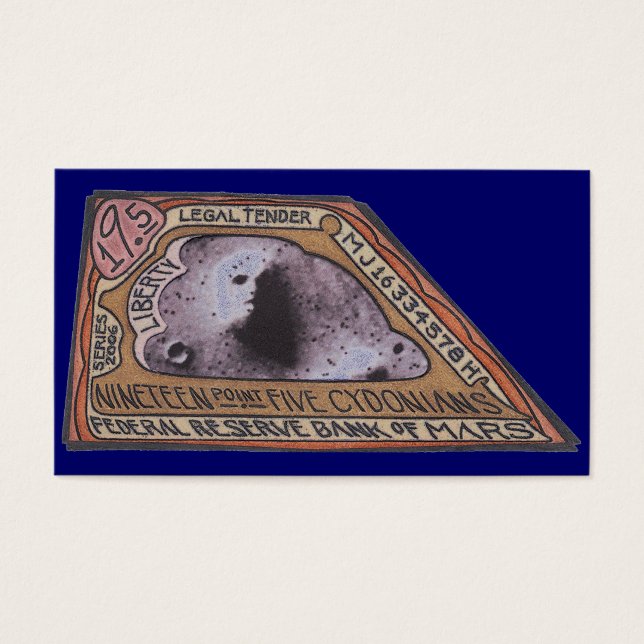Martian $ 19 Point Cinq CYDONIENS Note (Devant)