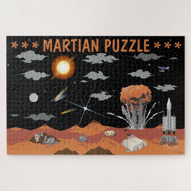 Martian Art Sci Fi Mars Story (Horizontal)