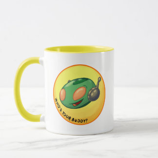 MARTIAN BUDDY "Who is your Buddy" DOOM coffee Tass Tasse