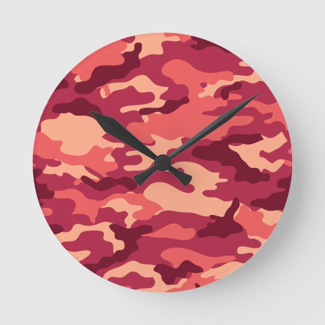 MARTIAN DESERT CAMOUFLAGE / CAMOUFLAGE DAZZLE PATT RUNDE WANDUHR (Vorderseite)