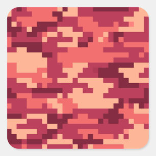 MARTIAN DESERT DIGITALE CAMOUFLAGE / CAMOUFLAGE QUADRATISCHER AUFKLEBER