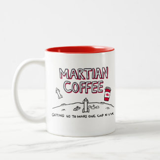 Martian-Kaffee - Tasse - Wir kommen zu Mars...