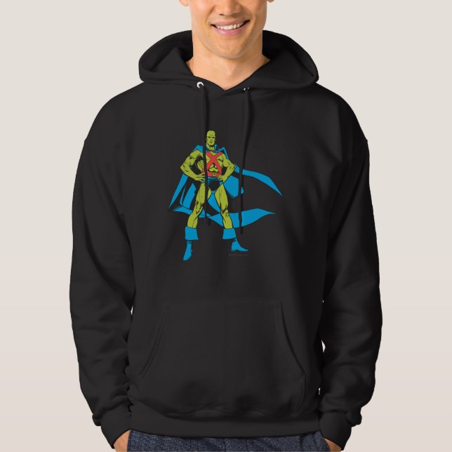Martian Manhunter Posen Hoodie (Vorderseite)