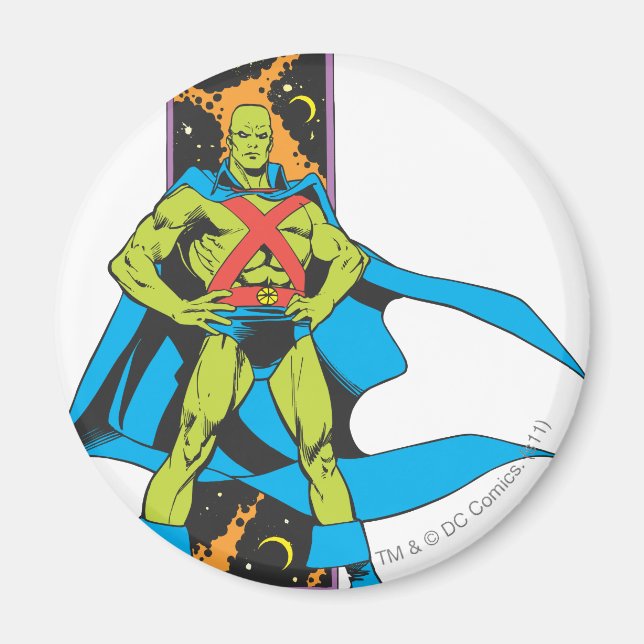 Martian Manhunter & Space Background Magnet (Vorne)