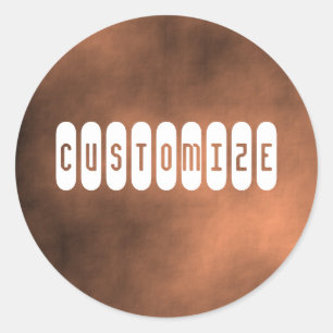 Martian Sand Storm - Vorlage Runder Aufkleber