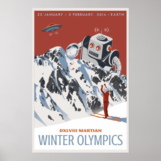 Martian Winter Olympia Poster (Vorne)