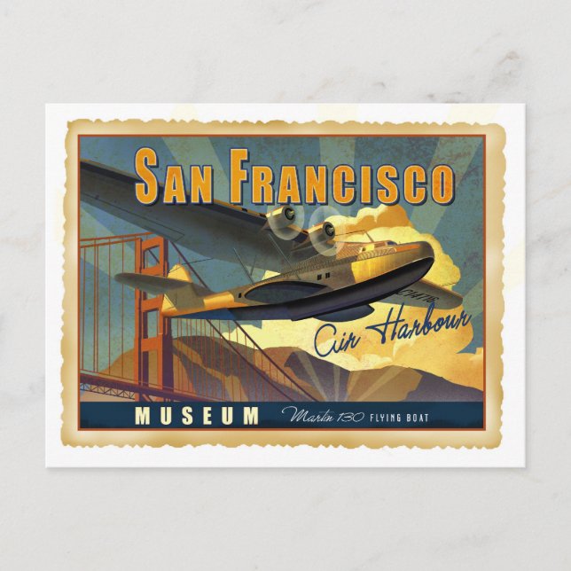 Martin 130 Flying Boat Postkarte (Vorderseite)