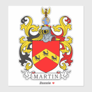Martin Familienwappen Aufkleber