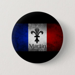 Martin French Flag Button