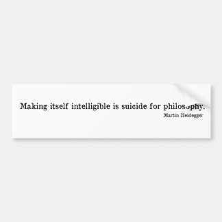 Martin Heidegger Autoaufkleber