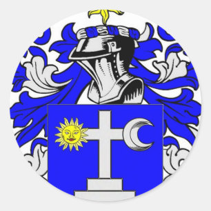 Martin (Irisch) Wappenrühre Runder Aufkleber