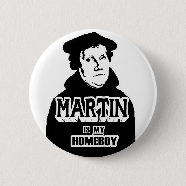 Martin ist mein Homeboyknopf Button (Vorderseite)