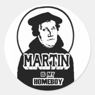 Martin ist meine Homeboy-Aufkleber Runder Aufkleber