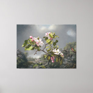 MARTIN J. HEADE - Apfelblüten und Hummingbird - Leinwanddruck