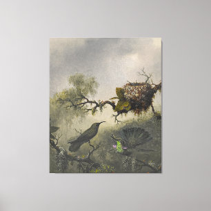 MARTIN J. HEADE Weißentauchte Violettohr (1863-64) Leinwanddruck