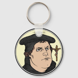 Martin Luther gestehen Christus gekreuzigten Schlü Schlüsselanhänger