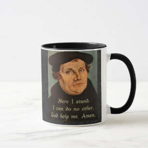 Martin Luther Hier Stand Quotation Tasse