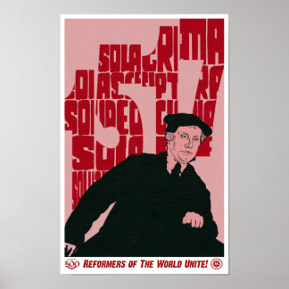 Martin Luther Reformation Poster zum Jahrestag