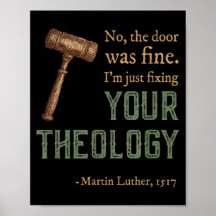 Martin Luther Reformierter christlicher Reformatio Poster