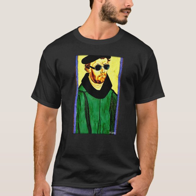 Martin Luther Religion Evangelische Kirchensonnenb T-Shirt (Vorderseite)