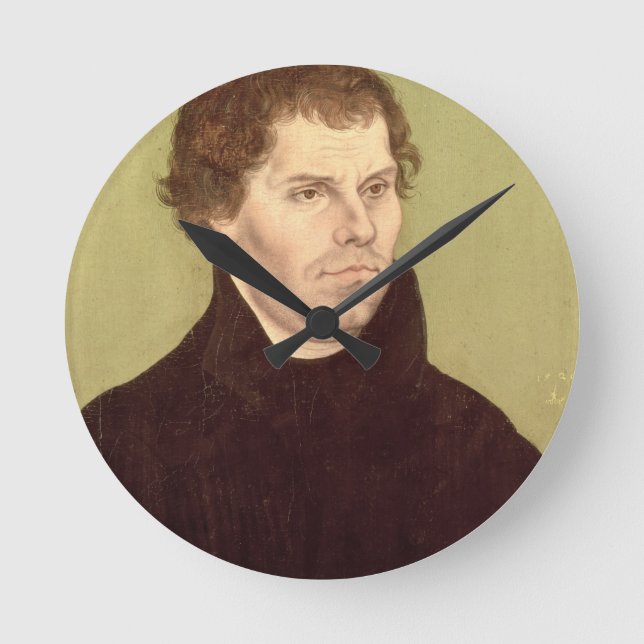 Martin Luther Runde Wanduhr (Vorderseite)