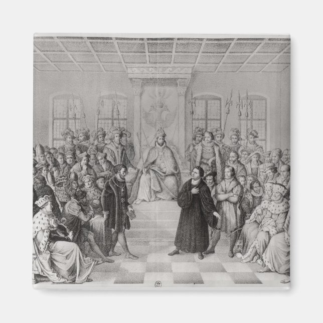 Martin Luther vor Charles V Magnet (Vorne)