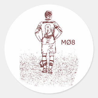 Martin Odegaard Arsenal Runder Aufkleber