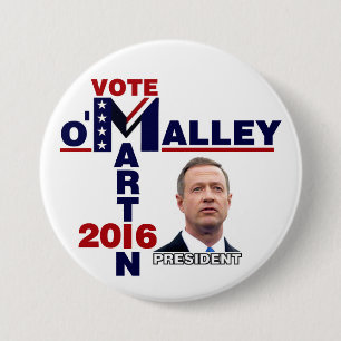 Martin O'Malley für Präsidenten 2016 Button