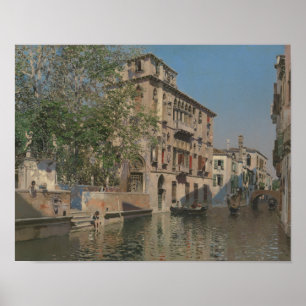 Martin Rico y Ortega - Ein Kanal in Venedig Poster