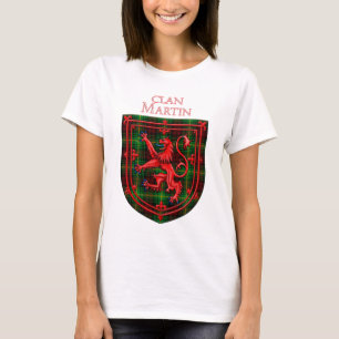 Martin Tartan Scottish Kariert Lion Rampant T-Shirt