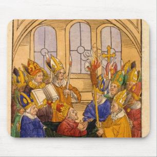 Martin V ist als Papst installiert Mousepad