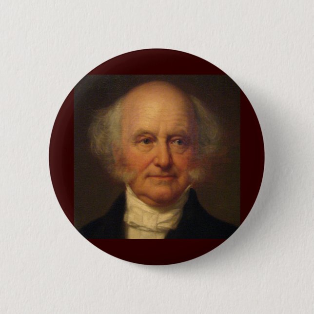 Martin Van Buren 8. Präsident Button (Vorderseite)