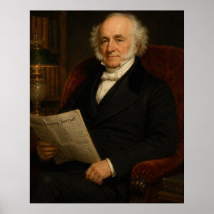 Martin-Van-Buren-Bibliotheksporträtposter Poster