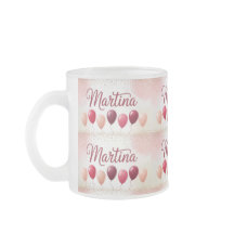 Martina Name Balloons Frosty Tasse