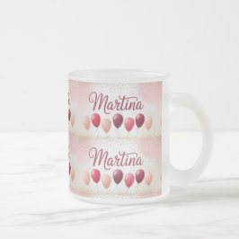 Martina Name Balloons Frosty Tasse